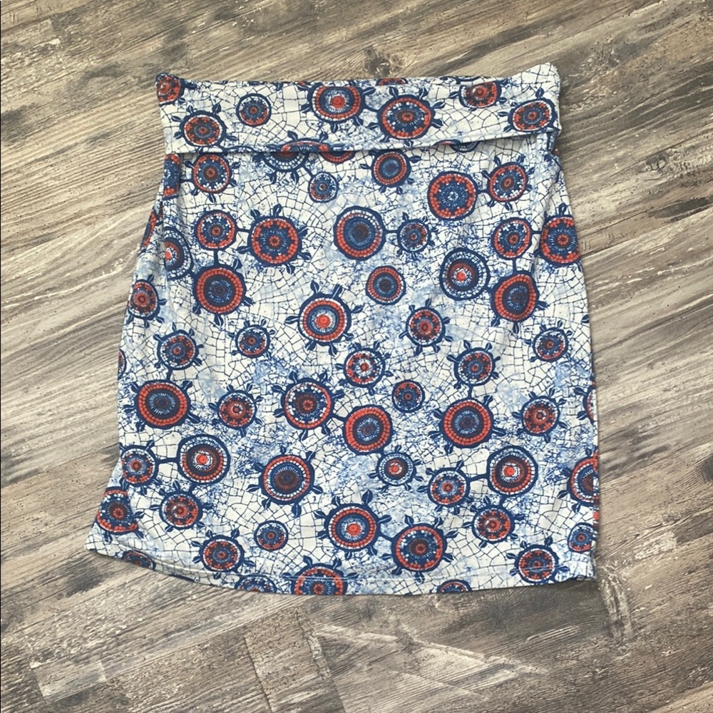 Exofficio Blue and Red Patterned Women's Skirt